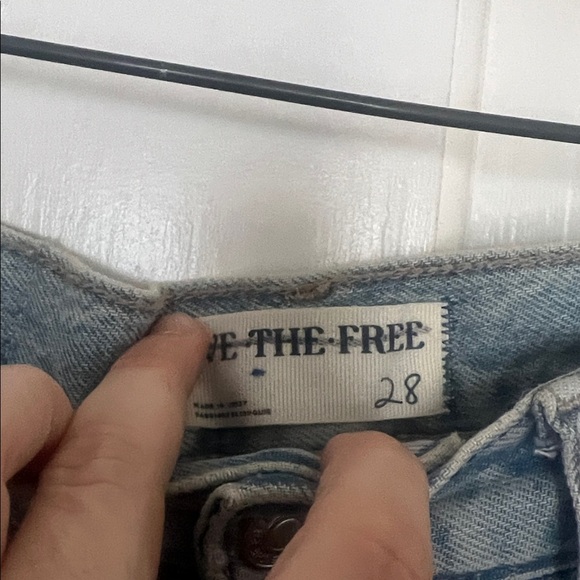 Free people ripple wide leg crop jeans size 28 - Picture 5 of 7